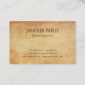 Carte De Visite Vieille prime de papier nostalgique de luxe de (Dos)