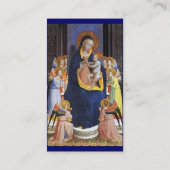 CARTE DE VISITE VIERGE AVEC ENFANT ET SAINTS (Dos)