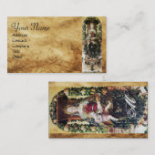 CARTE DE VISITE VIERGE AVEC PARC MONOGRAMME ENFANT (Devant / Derrière)