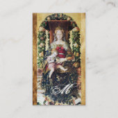 CARTE DE VISITE VIERGE AVEC PARC MONOGRAMME ENFANT (Dos)