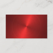 Carte de visite vierge de conception en métal (Dos)