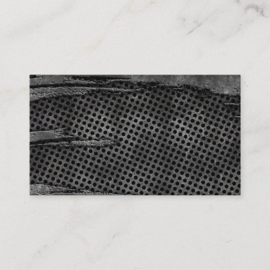 Carte de visite vierge de conception en métal (Devant)