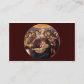Carte De Visite Vierge et enfant aux anges par Sandro Botticelli (Dos)