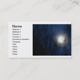 Carte De Visite Vierge Marie béni dans la forêt de Lite de lune