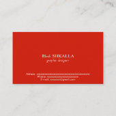 Carte De Visite Viêtnam (Dos)