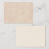 Carte De Visite Vieux blanc de papier de modèle de parchemin (Devant / Derrière)
