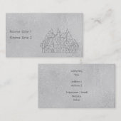 Carte De Visite Vieux château (Devant / Derrière)