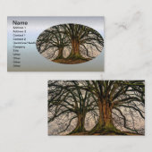 Carte De Visite Vieux chêne en hiver (Devant / Derrière)