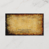 Carte De Visite Vieux ~ de parchemin (Dos)