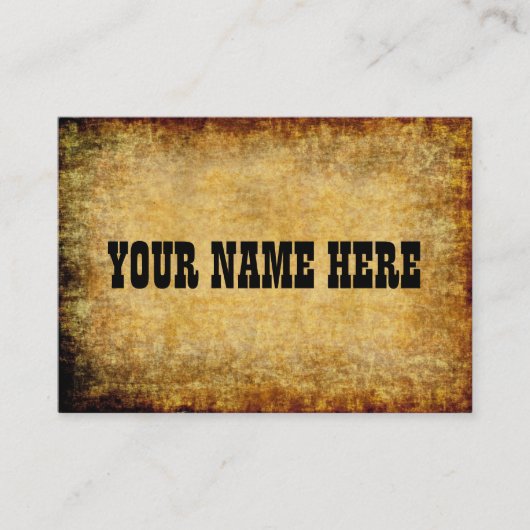 Carte De Visite Vieux ~ de parchemin (Devant)