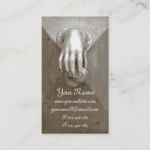 Carte De Visite Vieux heurtoir de porte