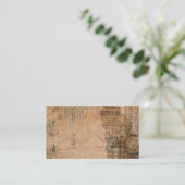 Carte De Visite Vieux journal vintage déchiré un (Debout devant)