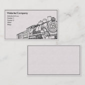 Carte De Visite Vieux nombre 9 (Devant / Derrière)