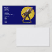 Carte De Visite Vieux personnage de plaisanterie (Devant / Derrière)