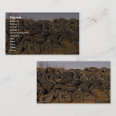 Carte De Visite Vieux pneus vidés (Devant / Derrière)