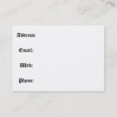 Carte De Visite Vieux rouleau :  Vous complétez : Affaires ou (Dos)