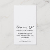 Carte De Visite Vieux routier à la maison à la maison "fascinant (Dos)