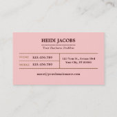 Carte De Visite Vieux signe en bois (Dos)