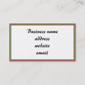 Carte De Visite Vieux style Noël Kitten (Dos)