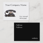 Carte De Visite vieux téléphone (Devant / Derrière)