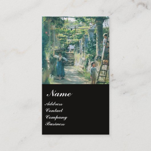 CARTE DE VISITE VIEUX VIGNOBLE VIGNOBLE RÉCOLTE VIN FÊTE DE DÉGUST (Devant)