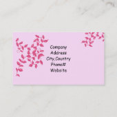 Carte De Visite Vignes roses (Dos)