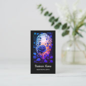 Carte De Visite Vignes Roses bleues 3 (Debout devant)
