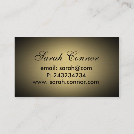 Carte De Visite vignette d'or (Dos)