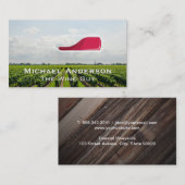 Carte De Visite Vignoble | Bouteille de vin rouge (Devant / Derrière)