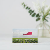 Carte De Visite Vignoble | Bouteille de vin rouge (Debout devant)