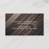 Carte De Visite Vignoble | Bouteille de vin rouge (Dos)