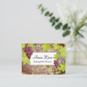 Carte De Visite Vignoble de groupe de raisin de cuve de cave (Debout devant)