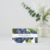 Carte De Visite Vignoble de raisins lustre (Debout devant)