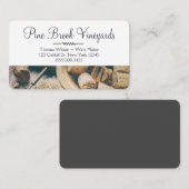 Carte De Visite Vignoble de Vignoble de Corkvis moderne unique (Devant / Derrière)