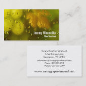 Carte De Visite Vignoble de vin blanc (Devant / Derrière)