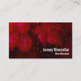Carte De Visite Vignoble de vin rouge