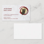 Carte De Visite Vignoble | Dégustation de vin | Distributeur de vi (Devant / Derrière)