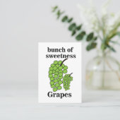 Carte De Visite Vignoble des Raisins Verts (Debout devant)