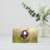 Carte De Visite Vignoble en verre (Debout devant)