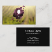 Carte De Visite Vignoble en verre (Devant / Derrière)