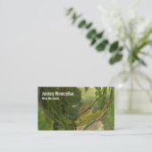 Carte De Visite Vignoble en verre de vin blanc (Debout devant)