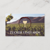 Carte De Visite Vignoble | Logo Verre Vin (Devant)