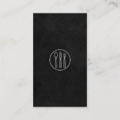 Carte De Visite Vignoble Lux Black Silverware (Dos)