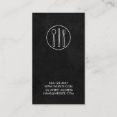 Carte De Visite Vignoble Lux Black Silverware (Dos)