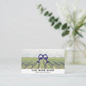 Carte De Visite Vignoble | Verres de toast Raisins (Debout devant)