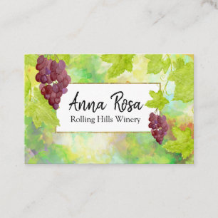 Carte De Visite *~* Vignoble Vignoble Vignoble Cave Vignoble Raisi
