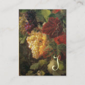 CARTE DE VISITE VIGNOBLE VIGNOBLE VIGNOBLE, MONOGRAMME DE LA FÊTE  (Dos)