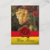 CARTE DE VISITE VIGNOBLE VIGNOBLE VIGNOBLE VIGNOBLE, VIN DÉGUSTÉE  (Dos)