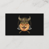 Carte De Visite Viking Chow Chow Chien avec Viking Casque Mjolnir  (Dos)