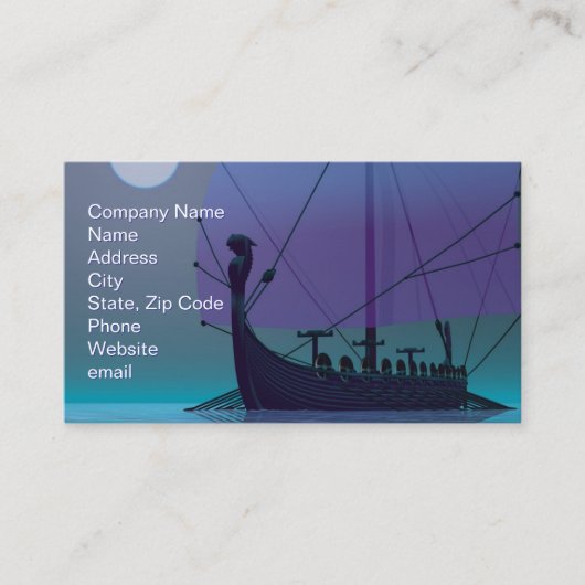 Carte De Visite Viking Journey (Devant)